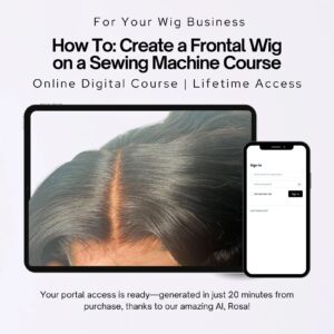 How To: Construct a Frontal Wig on a Sewing Machine | Online Wig Making Course