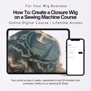 How To: Construct a Closure Wig on a Sewing Machine | Online Wig Making Course
