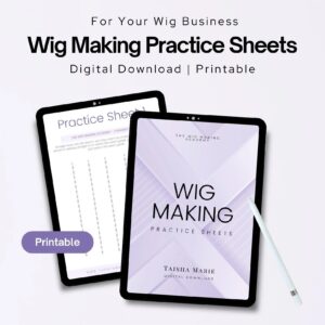 Wig Making Practice Sheets: For Beginners