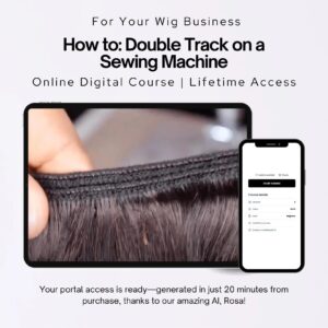 How To: Double Track on a Sewing Machine | Online Wig Making Course
