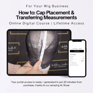 Cap Placement & Transferring Measurements | Online Wig Making Course for Wigmakers
