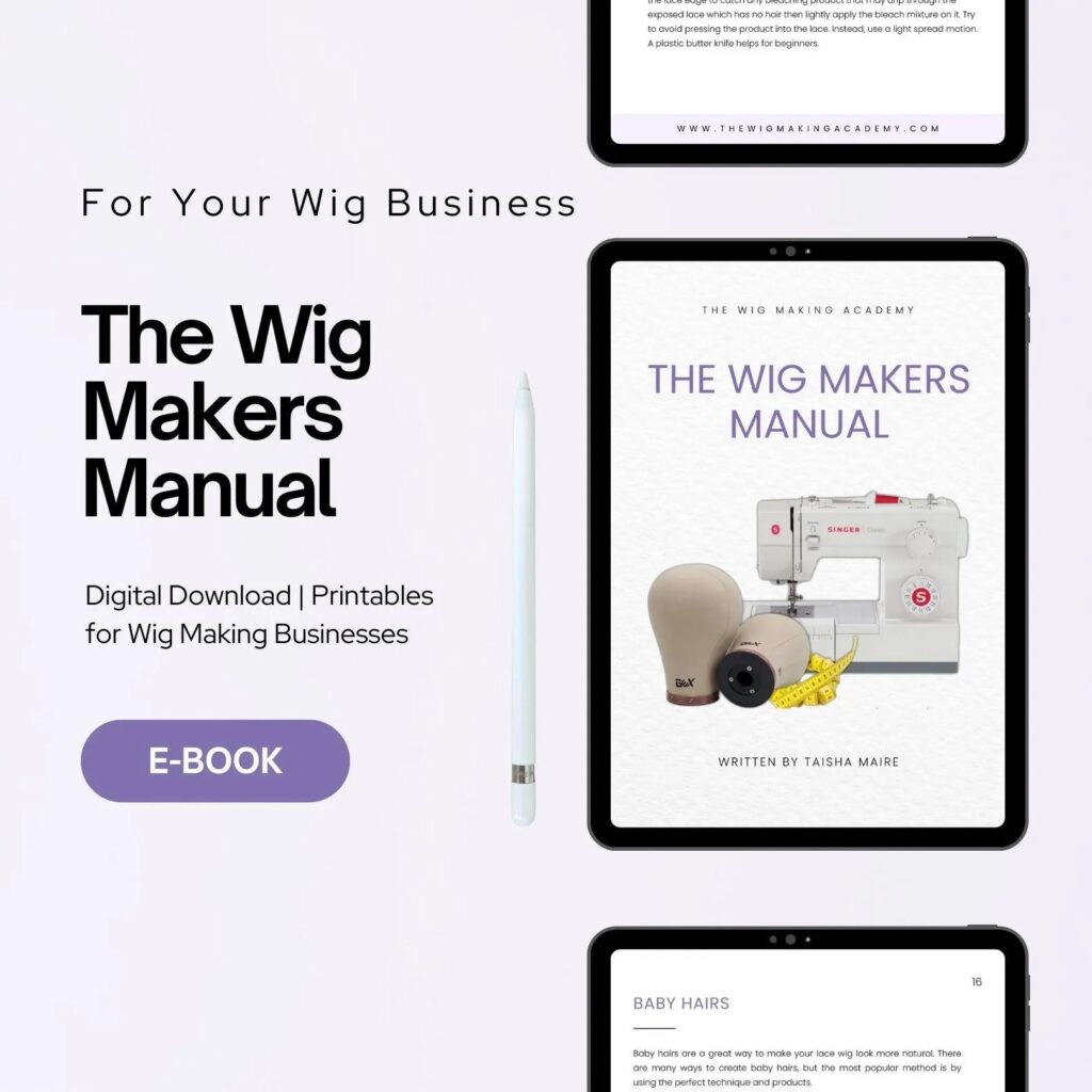 How to Construct a Wig on a Sewing Machine Manual